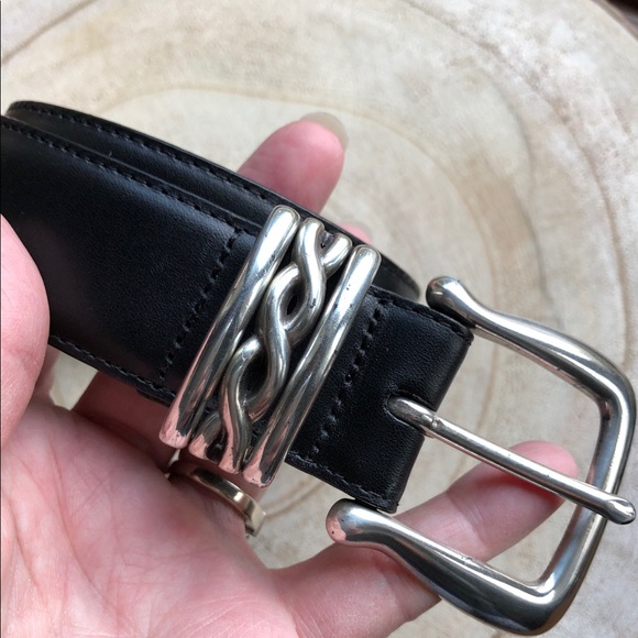 Lands' End Accessories - Black Lands End Belt.